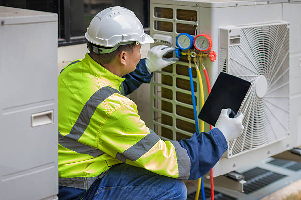 Professional Hvac technician working in Caldwell, OH